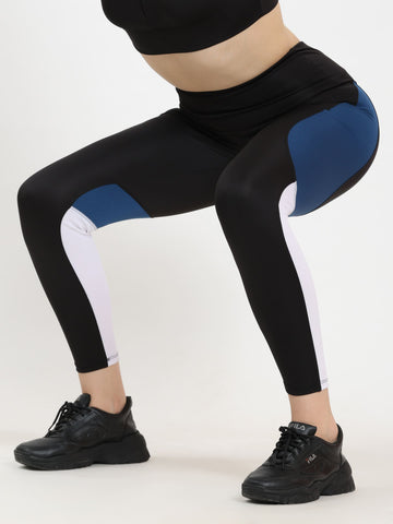 Dpassion Power Contour Colorblock Leggings – High Waist Activewear - Dpassion