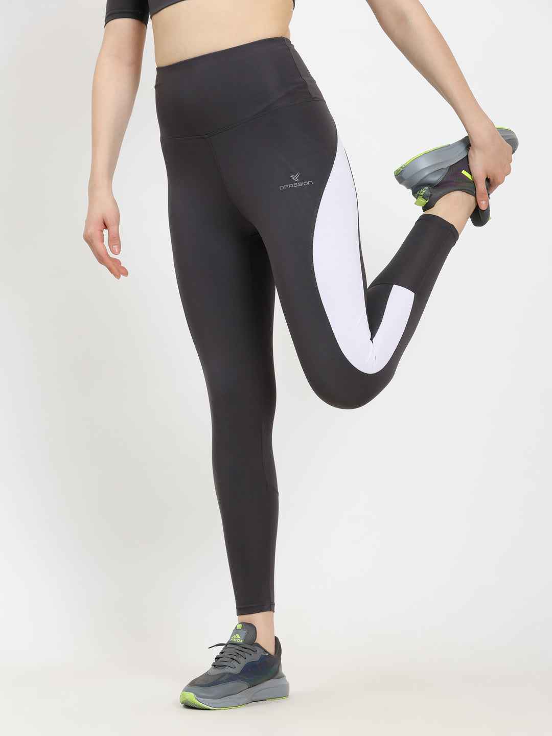 Dpassion SculptFit High-Waist Leggings | Contrast Panel Gym Activewear