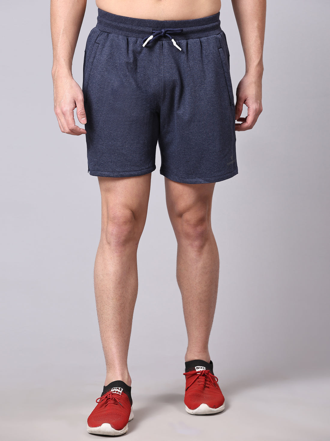 Dpassion Navy Flex Knit Training Shorts Premium Athleisure - Dpassion