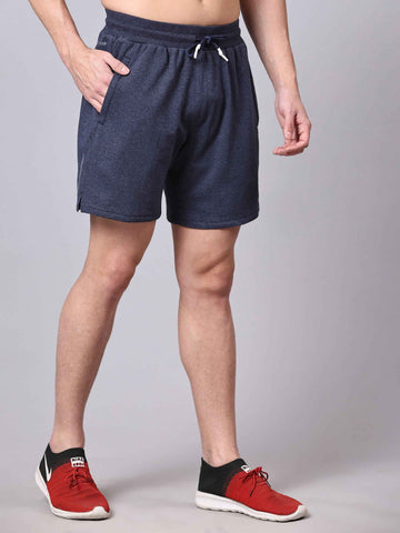 Dpassion Navy Flex Knit Training Shorts Premium Athleisure