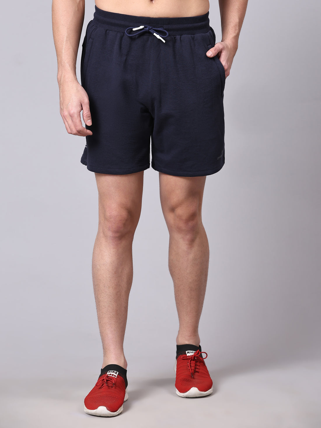 Dpassion Midnight Navy Premium Knit Training Shorts Athleisure Fit - Dpassion