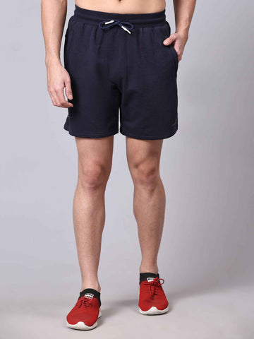 Dpassion Midnight Navy Premium Knit Training Shorts Athleisure Fit