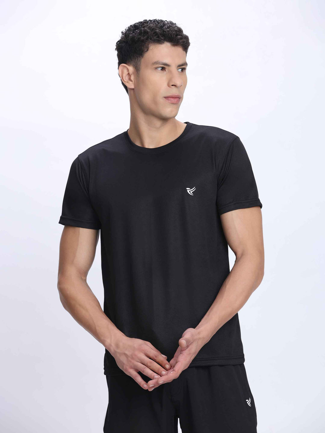 Dpassion Black Performance T-Shirt Quick Dry Breathable Activewear