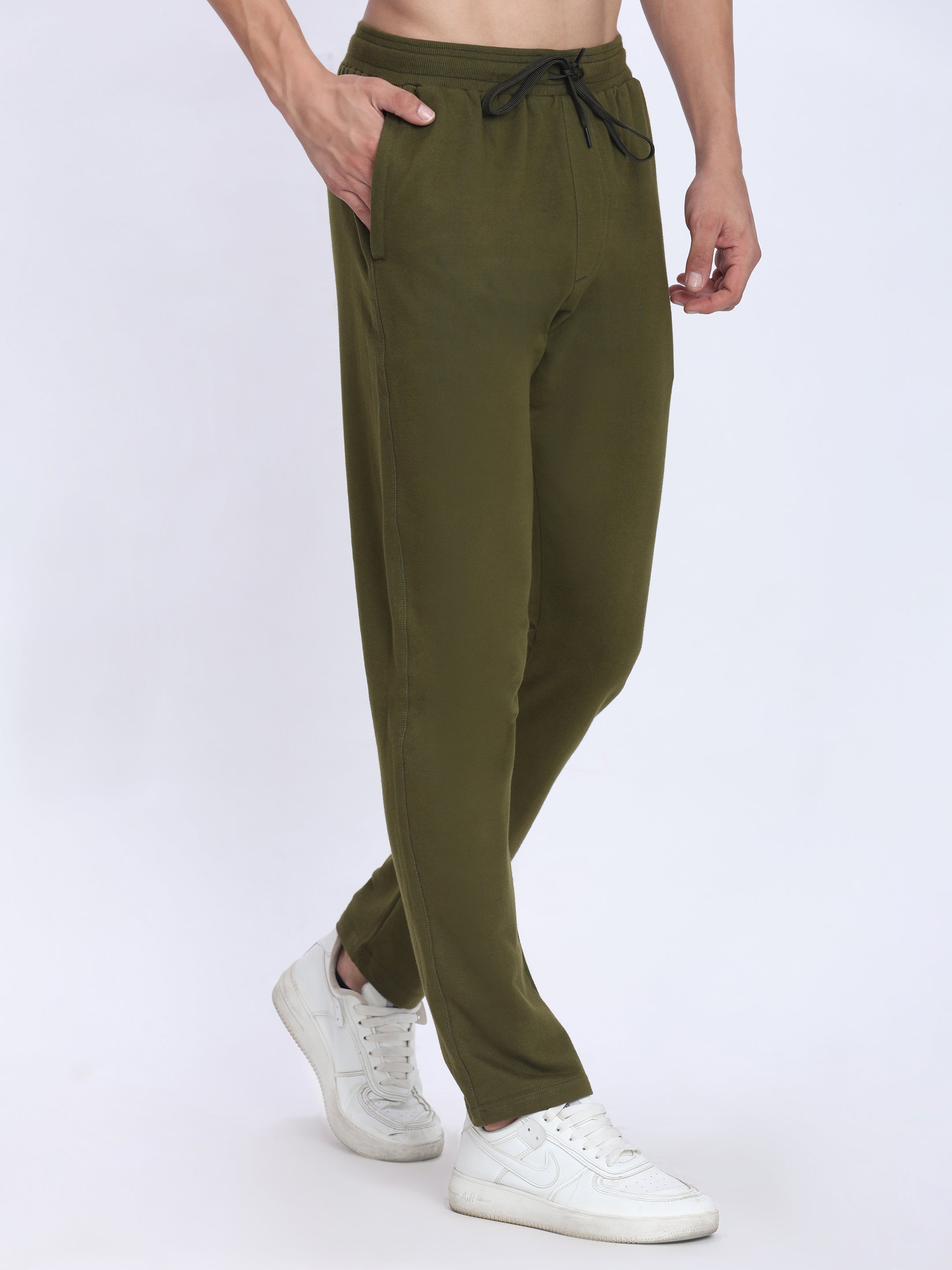 Men's Premium Cotton Terry Track Pant | Cozy Stretch Fit for Gym & Casual.