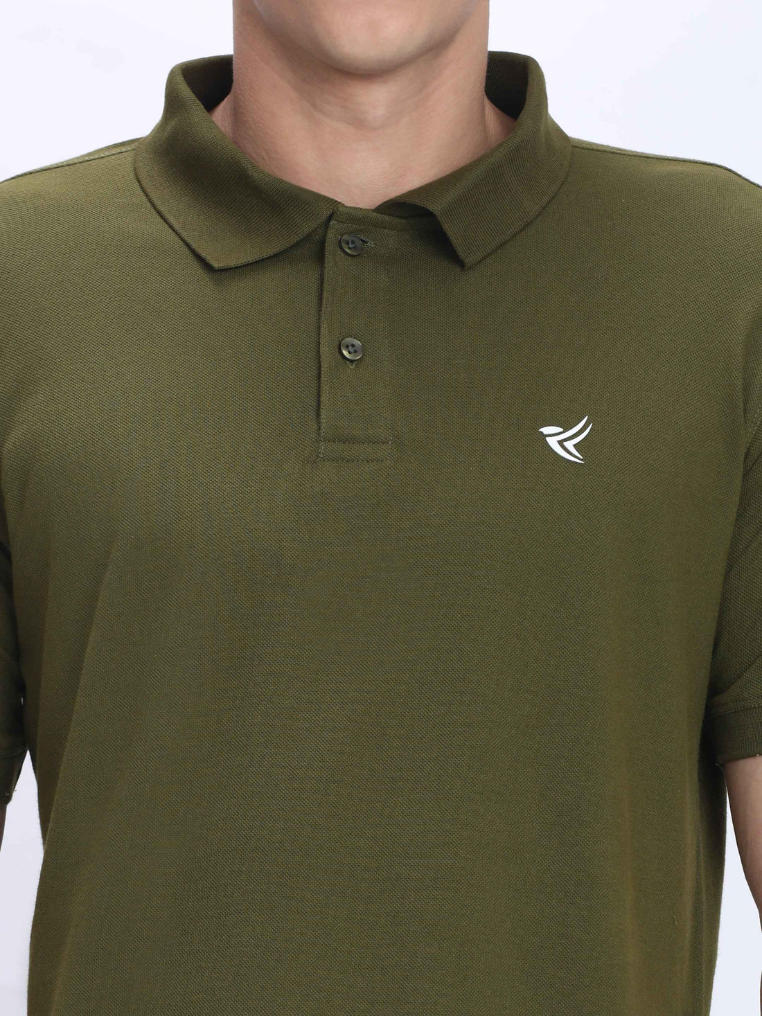 Dpassion Premium Olive Cotton Polo T-Shirt Performance Activewear