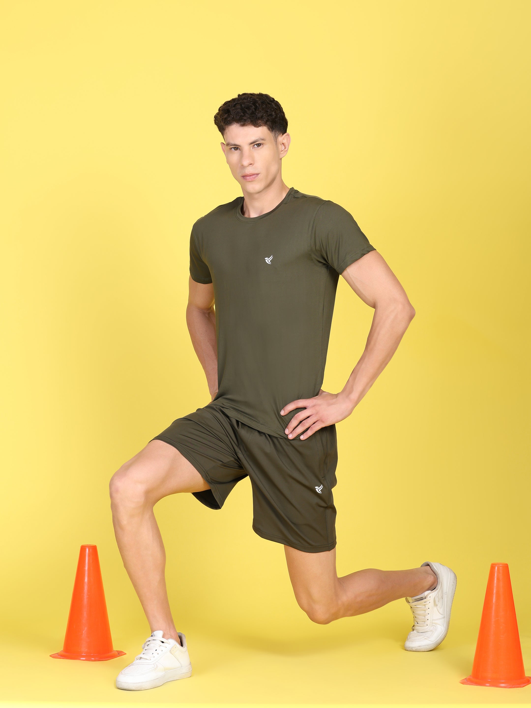 Men's Athletic Performance Shorts - 4-Way Stretch with Moisture-Wicking Fabric