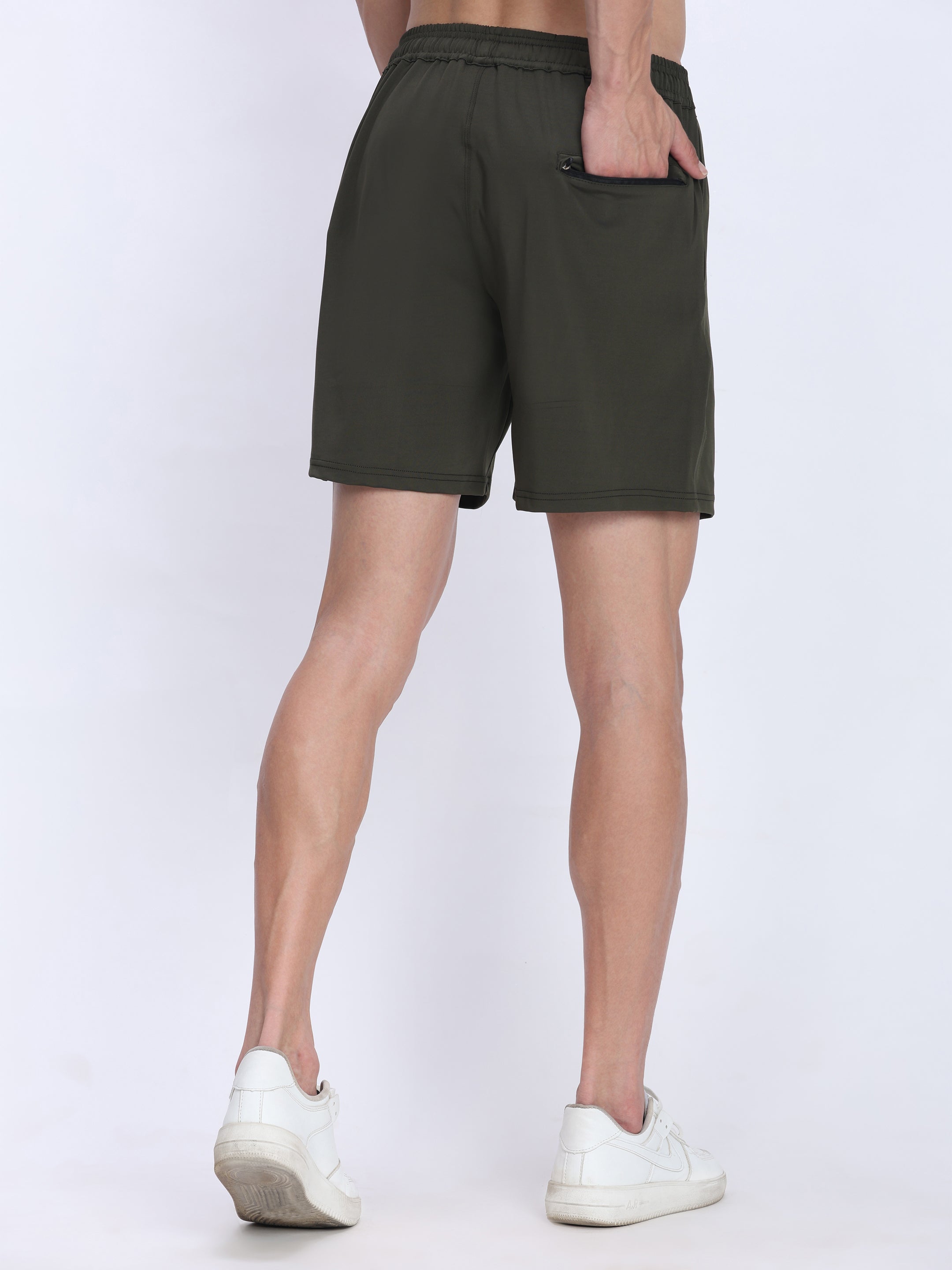 Men's Athletic Performance Shorts - 4-Way Stretch with Moisture-Wicking Fabric