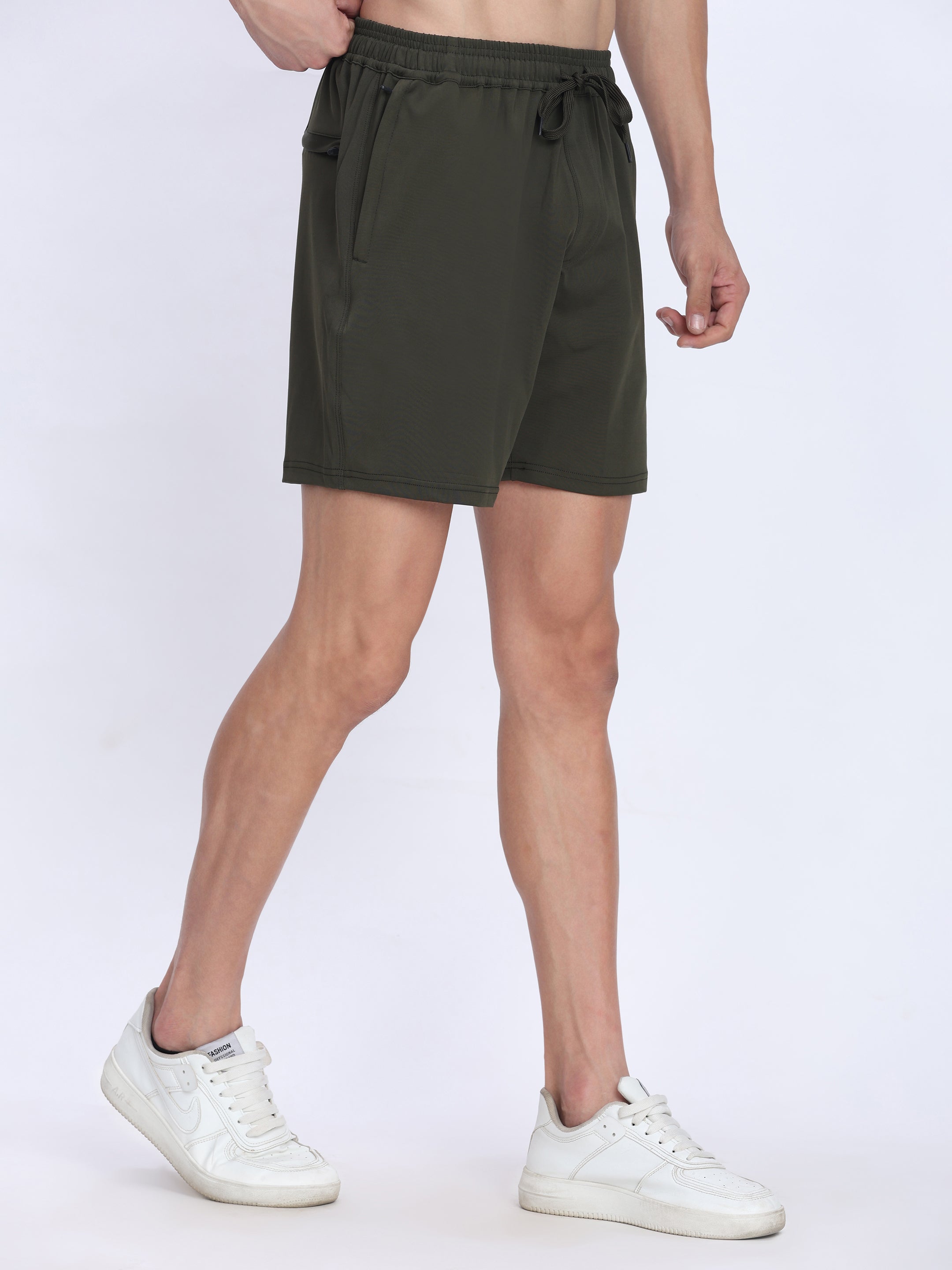 Men's Athletic Performance Shorts - 4-Way Stretch with Moisture-Wicking Fabric