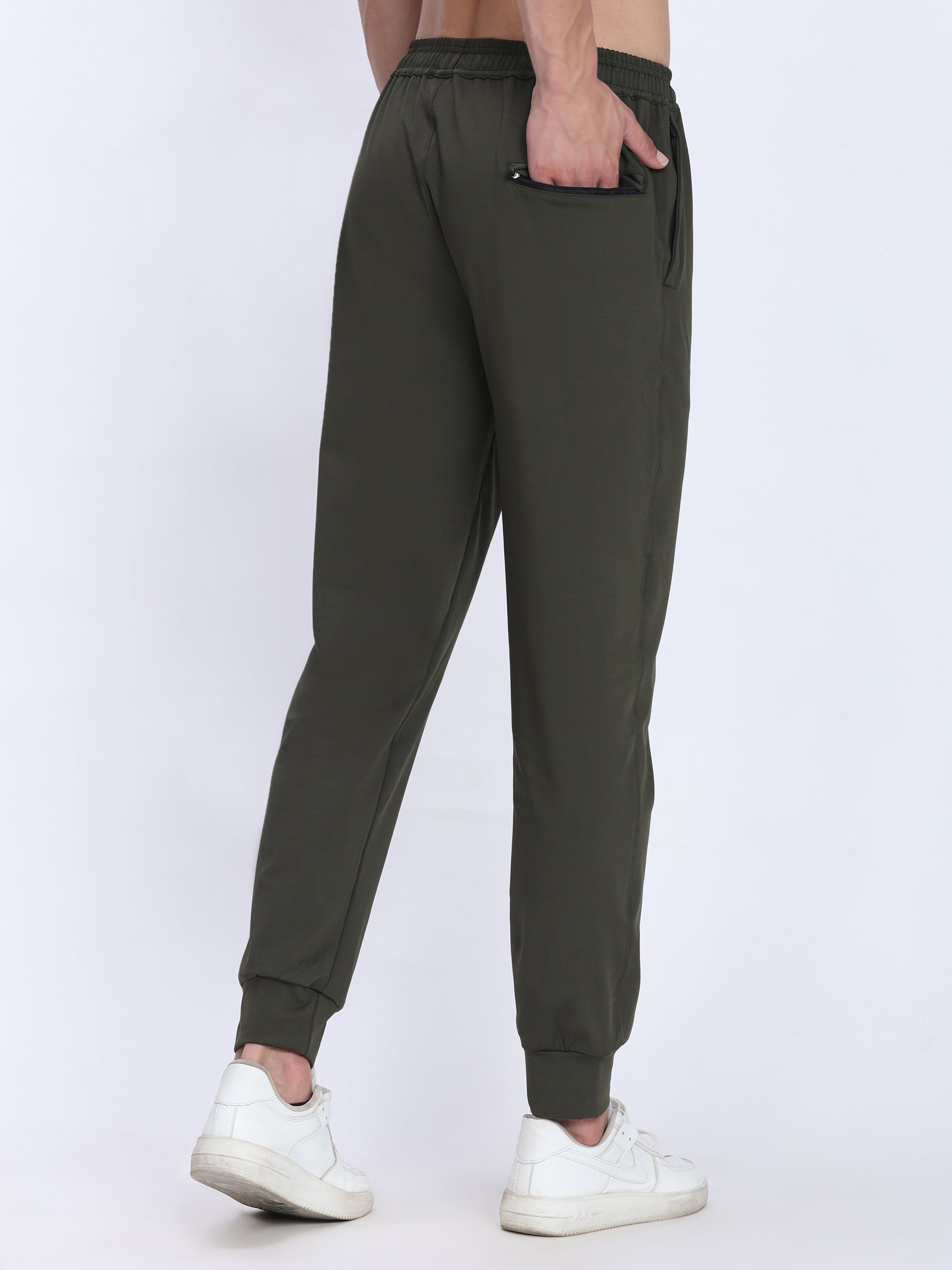 Men's Hyper-Flex Training Joggers | Adaptive Drawstring, Zip Pockets & Premium Spandex Comfort