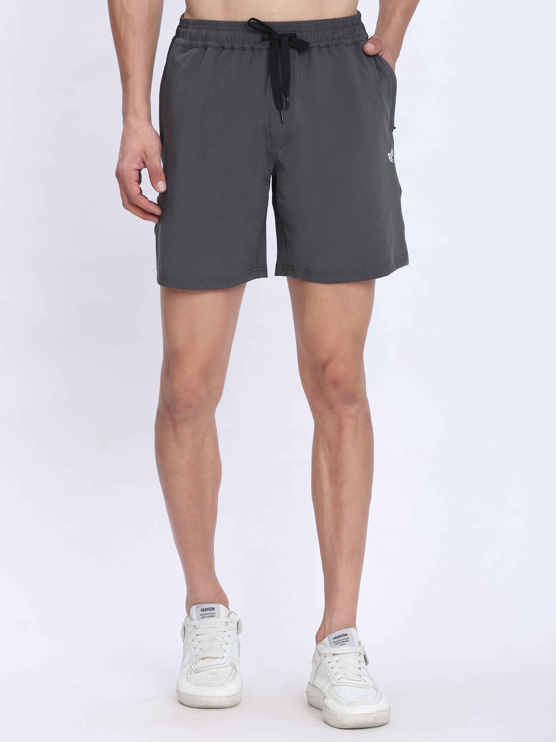 Dpassion Men Training Shorts Grey Quick Dry Gym Activewear