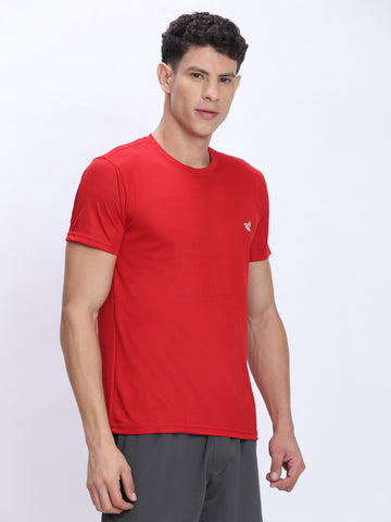 Dpassion Red Performance T-Shirt Quick Dry Breathable Activewear - Dpassion