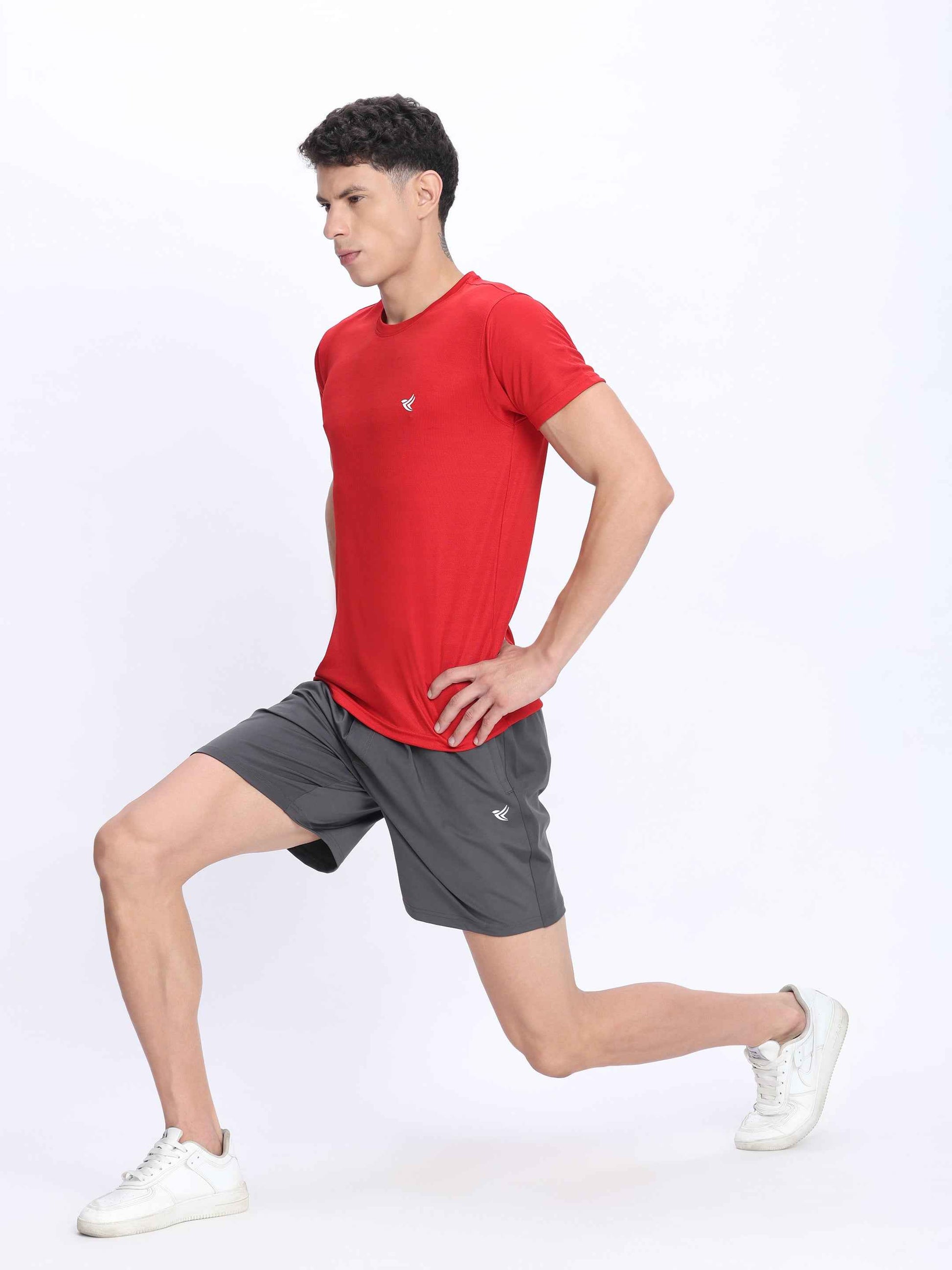 Dpassion Men Training Shorts Grey Quick Dry Gym Activewear