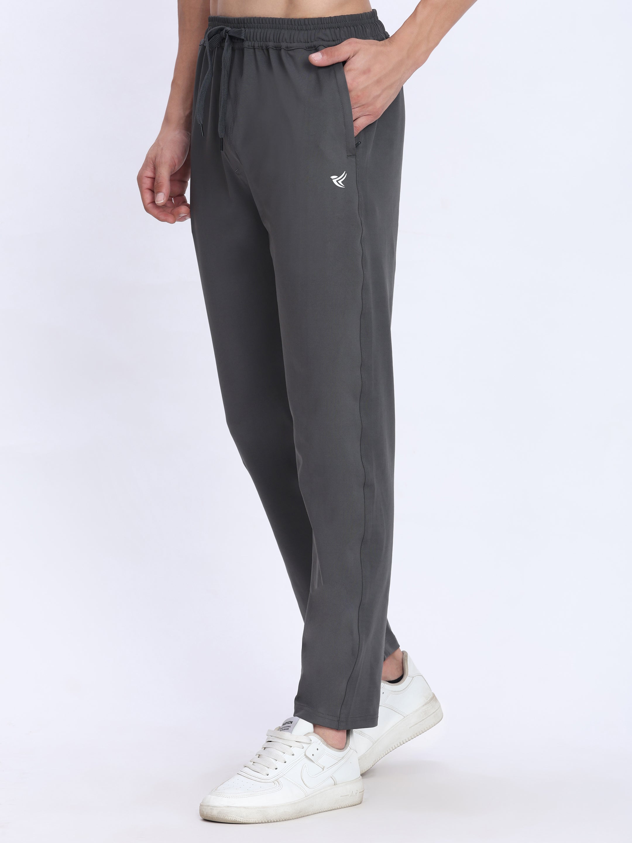 Men's Hyper-Flex Training Track Pant | Adaptive Drawstring, Zip Pockets & Premium Spandex Comfort