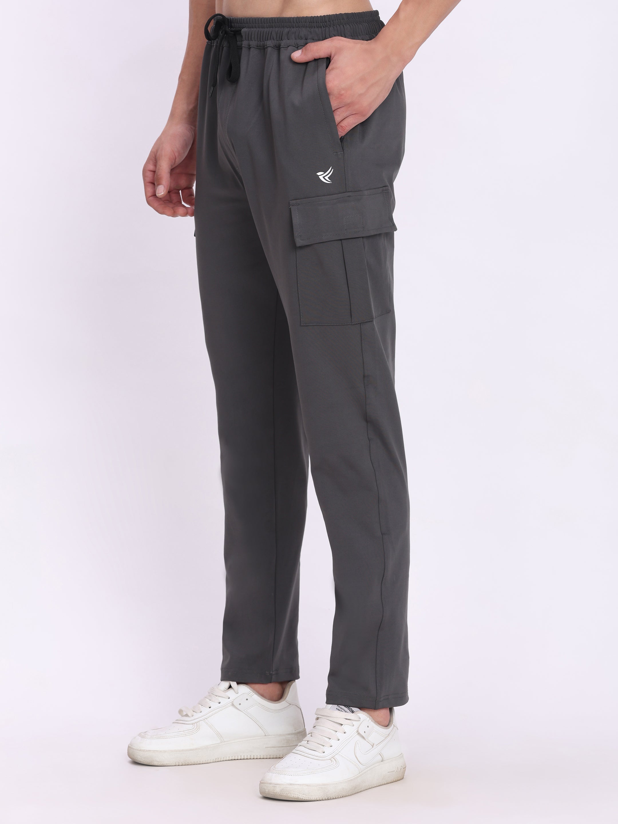 Men's Hyper-Motion Cargo Track Pants – 4-Way Stretch Engineered for Peak Performance