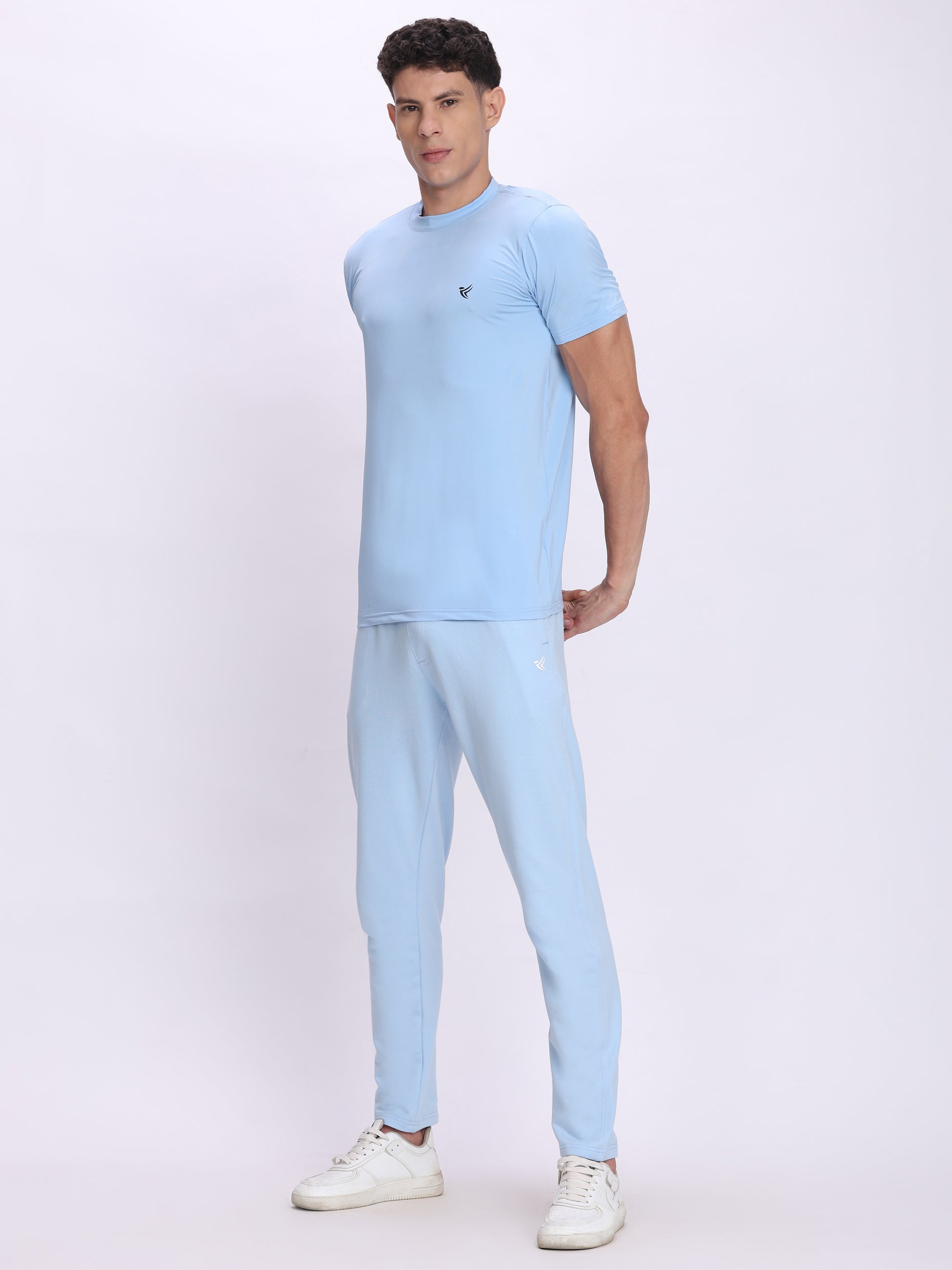 Dpassion Sky Blue Performance T-Shirt Quick Dry Stretch Activewear - Dpassion