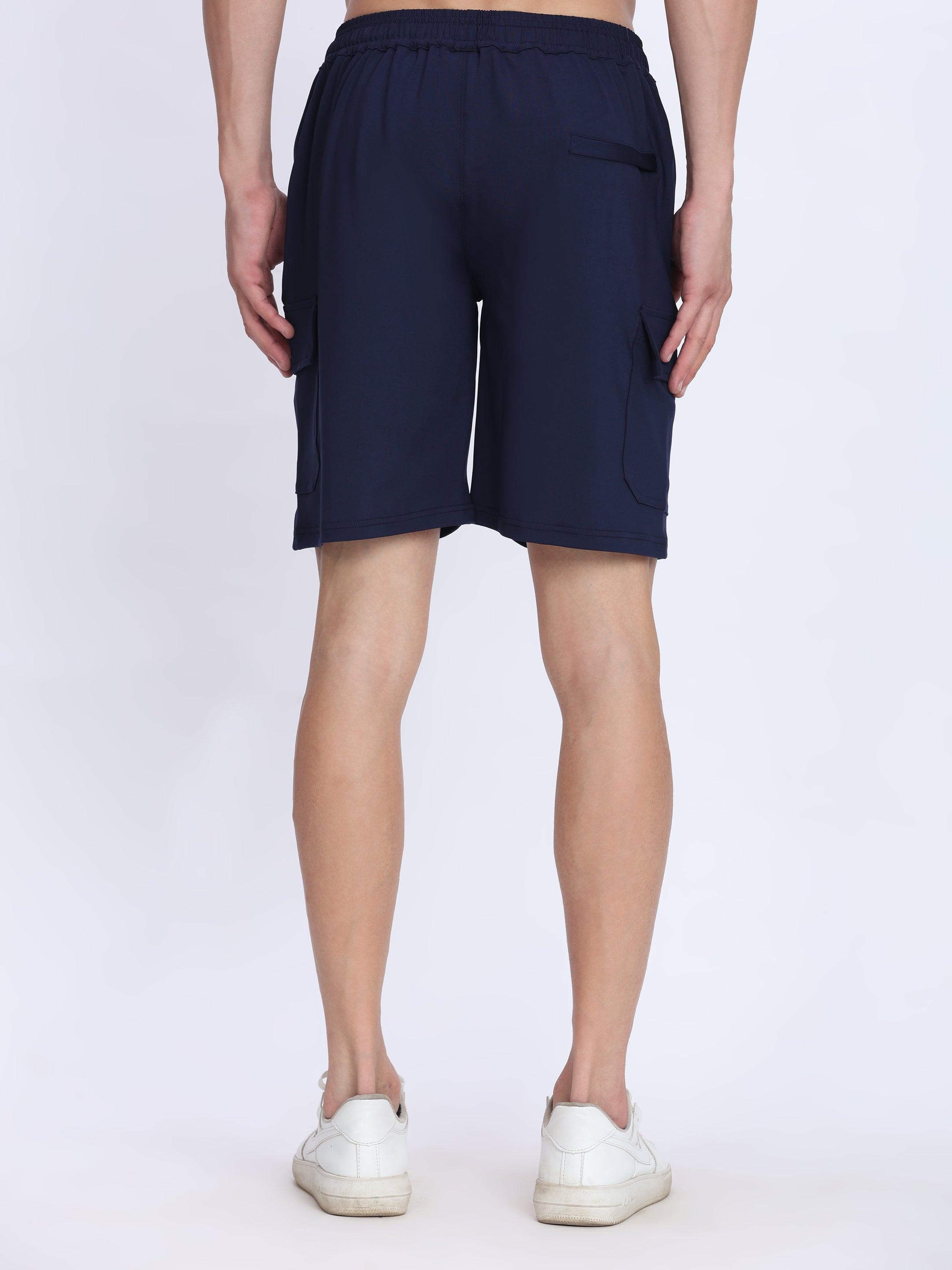 Men's Cargo Athletic Shorts - 4-Way Stretch with Moisture-Wicking Fabric