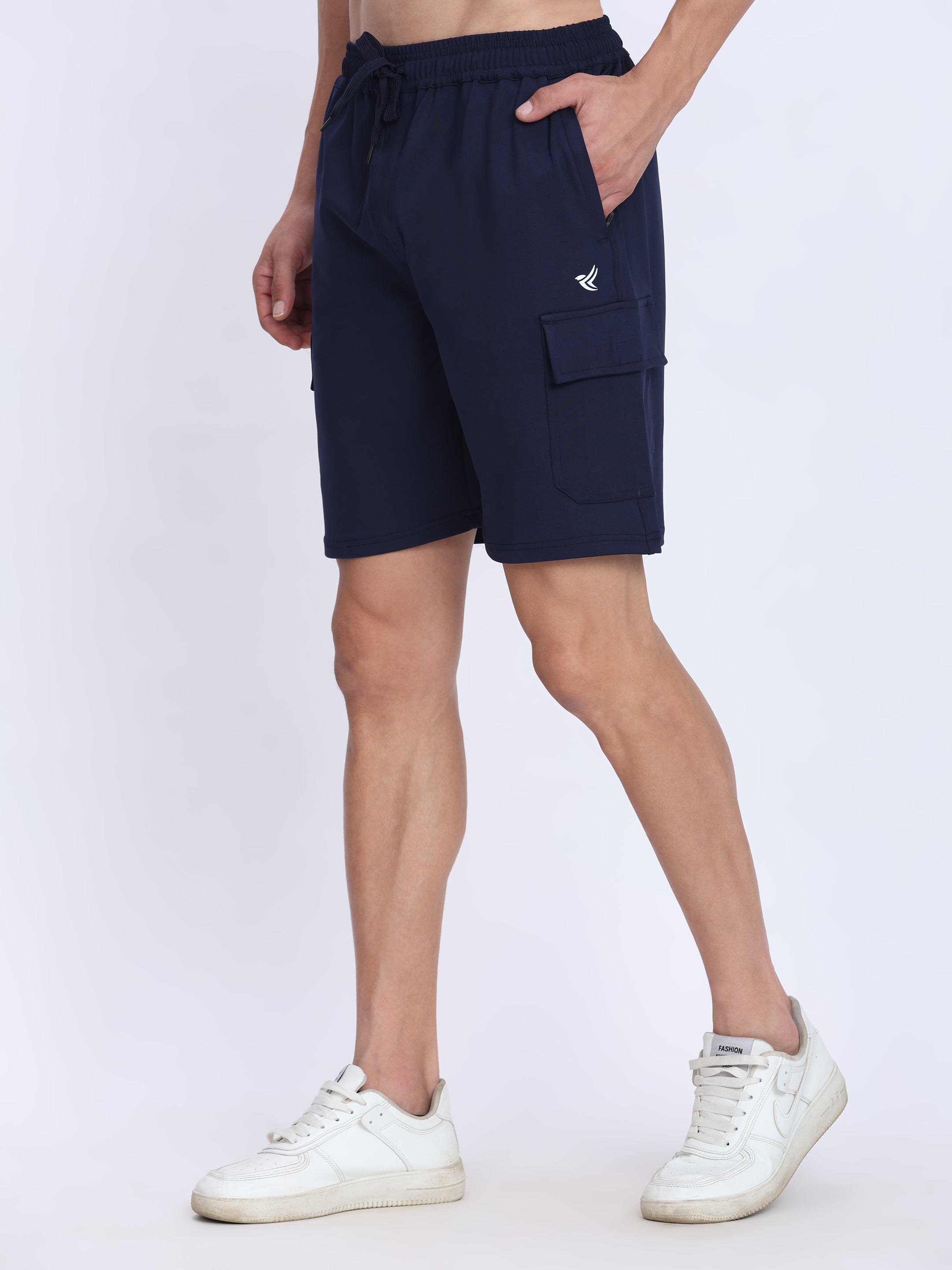 Men's Cargo Athletic Shorts - 4-Way Stretch with Moisture-Wicking Fabric