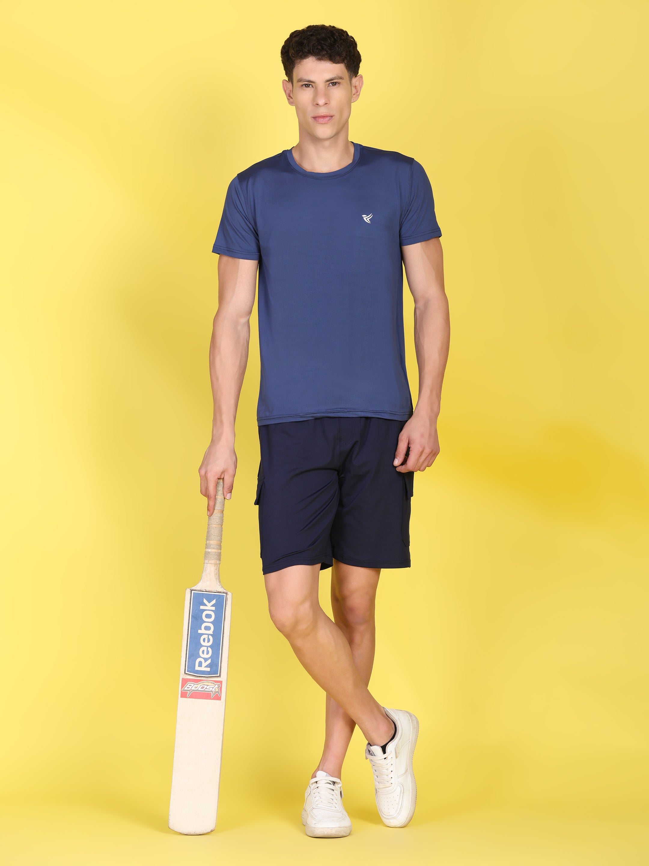 Men's Cargo Athletic Shorts - 4-Way Stretch with Moisture-Wicking Fabric