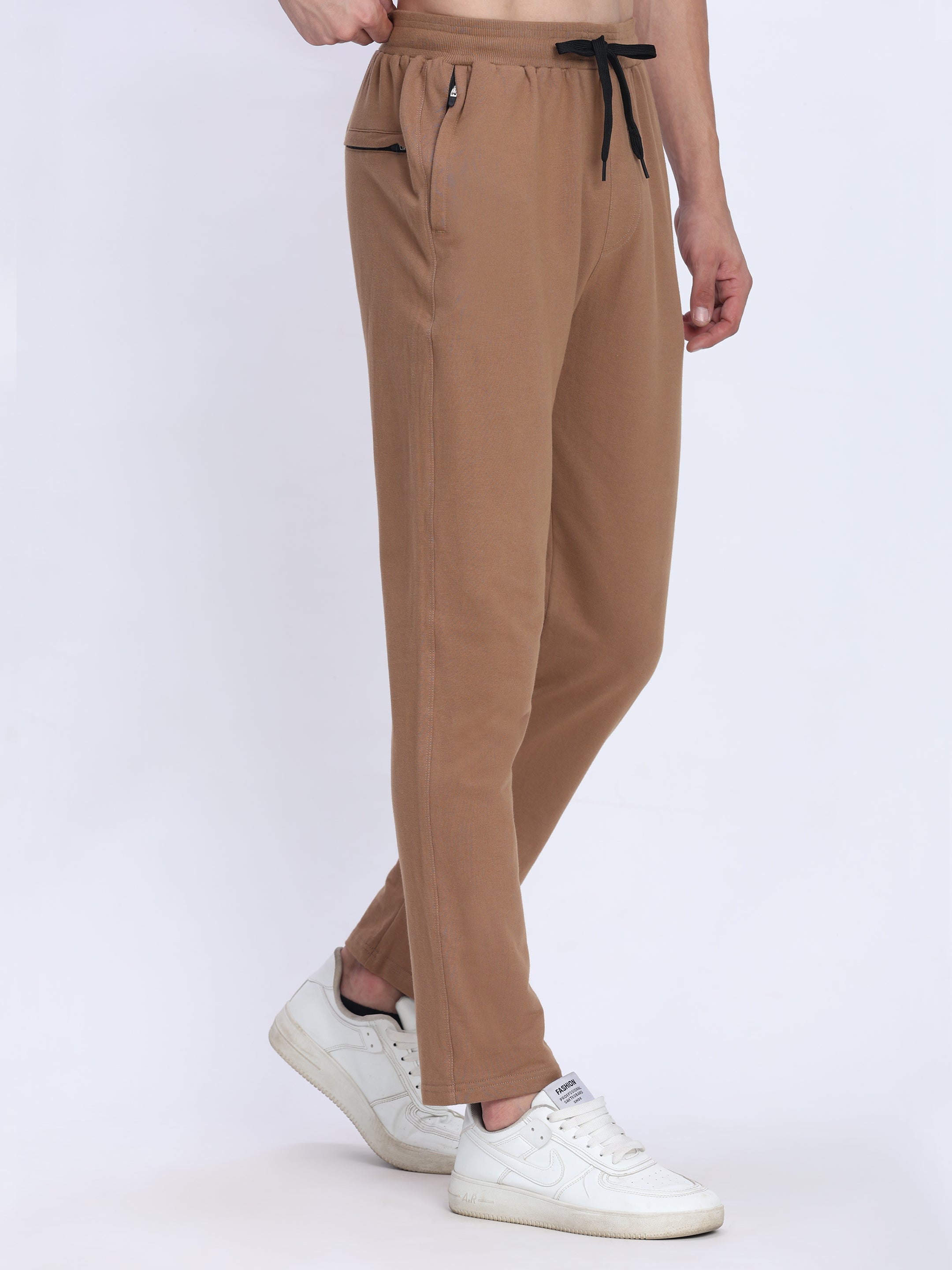 Men's Premium Cotton Terry Track Pant | Cozy Stretch Fit for Gym & Casual.