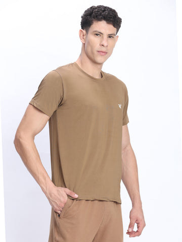 Dpassion Sand Performance T-Shirt Quick Dry Stretch Activewear - Dpassion