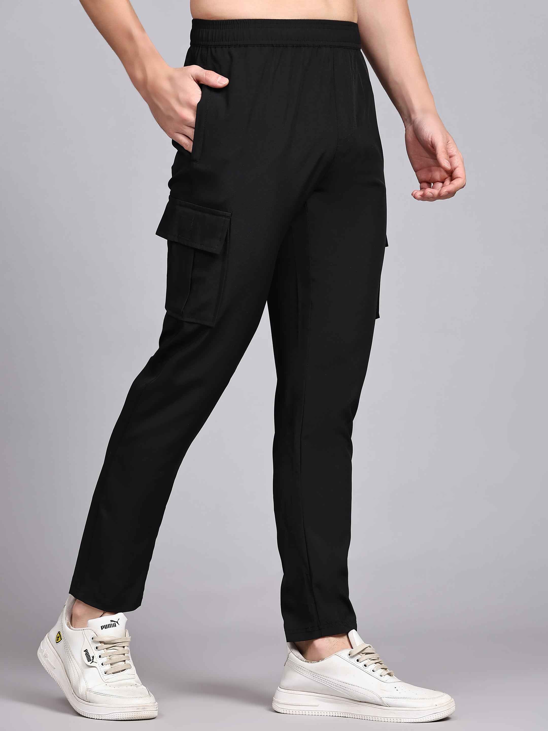 Dpassion Men's Multi-Sport Cargo Track Pants for Gym & Sport Activewear