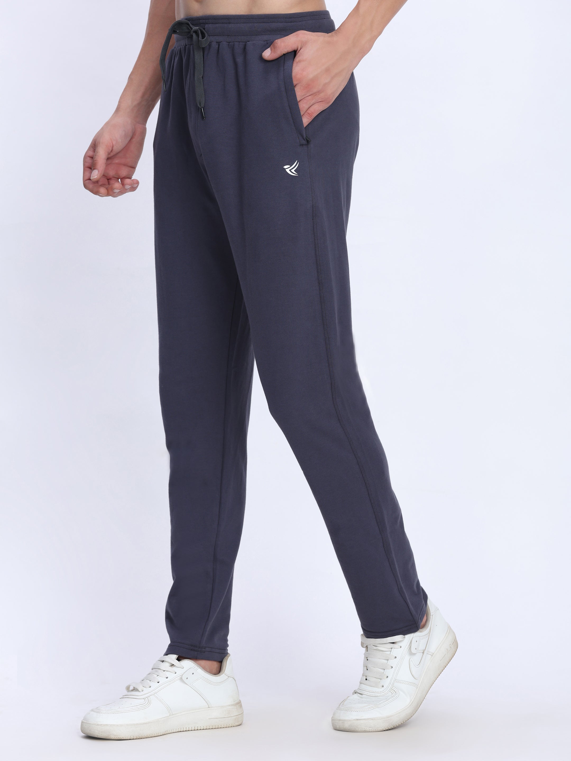 Men's Premium Cotton Terry Track Pant | Cozy Stretch Fit for Gym & Casual.