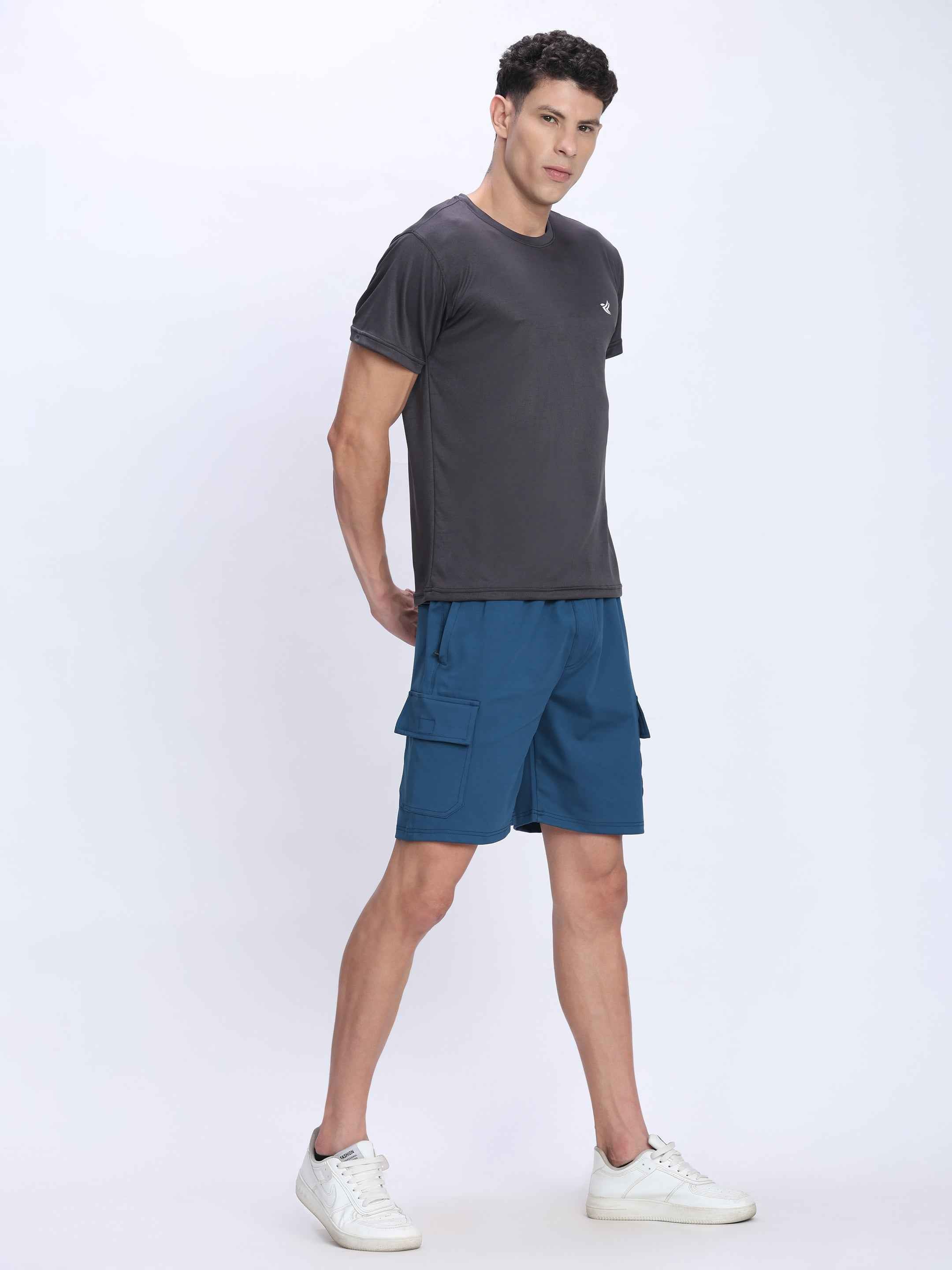 Dpassion Grey Performance T-Shirt Quick Dry Breathable Activewear