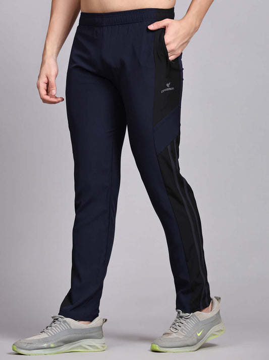 Regular fit sports track pants for men