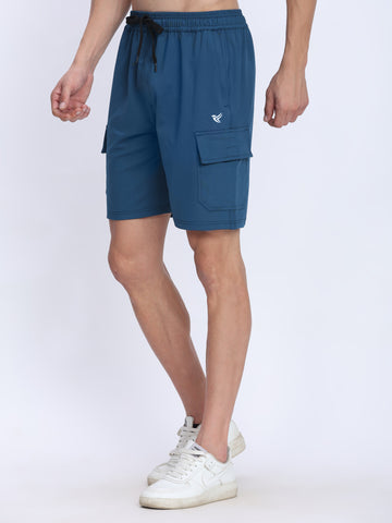 Men's Cargo Athletic Shorts - 4-Way Stretch with Moisture-Wicking Fabric