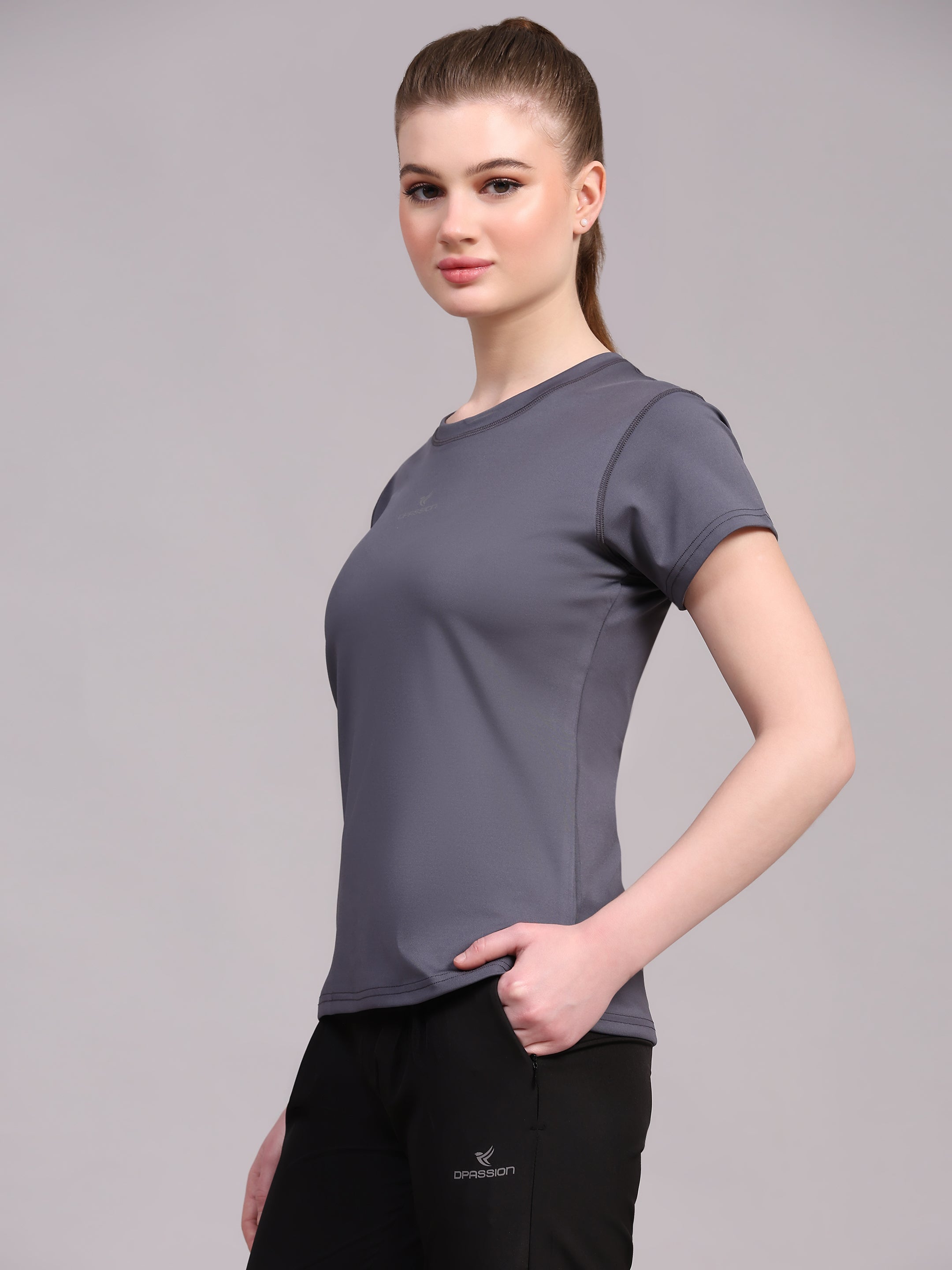 Imported Taiwan 4 way Lycra 190 GSM Women T-Shirt