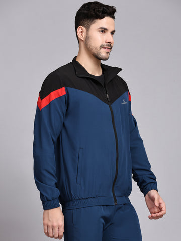 Dpassion Men Colorblock Training Jacket Premium Activewear Zip Sportswear - Dpassion