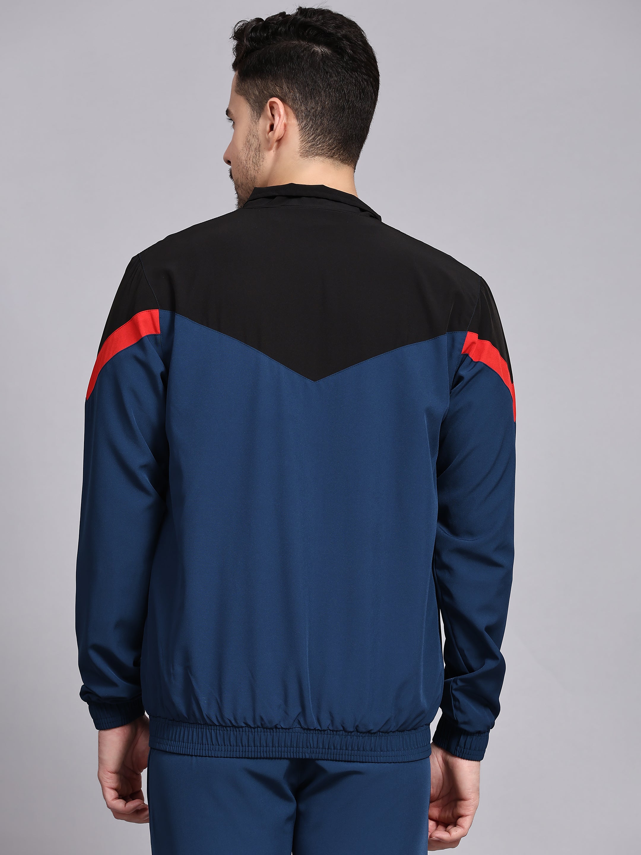 Dpassion Men Colorblock Training Jacket Premium Activewear Zip Sportswear - Dpassion