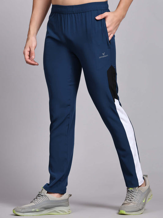 Regular fit sports track pants for men