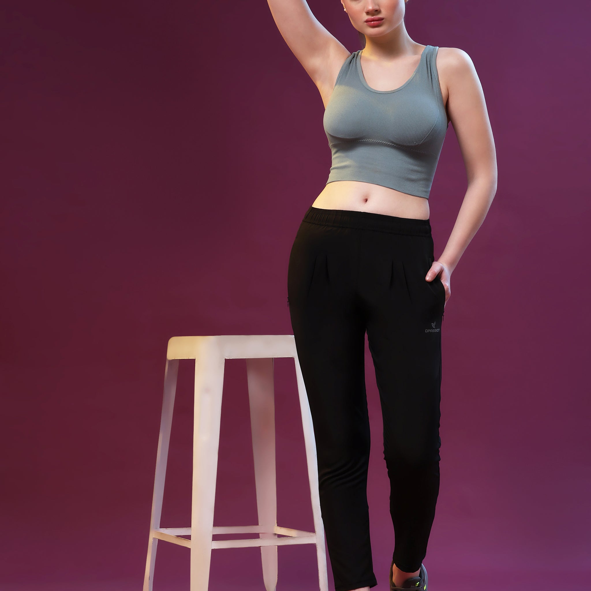 Imported NS Lycra 150 GSM Women Track Pants