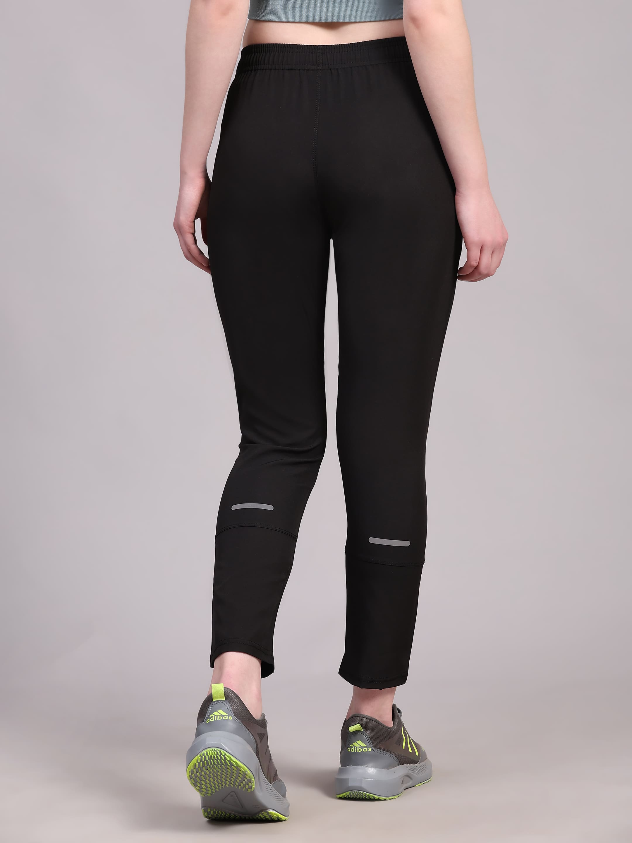 Dpassion Women Black Slim Fit Training Pants Activewear - Dpassion