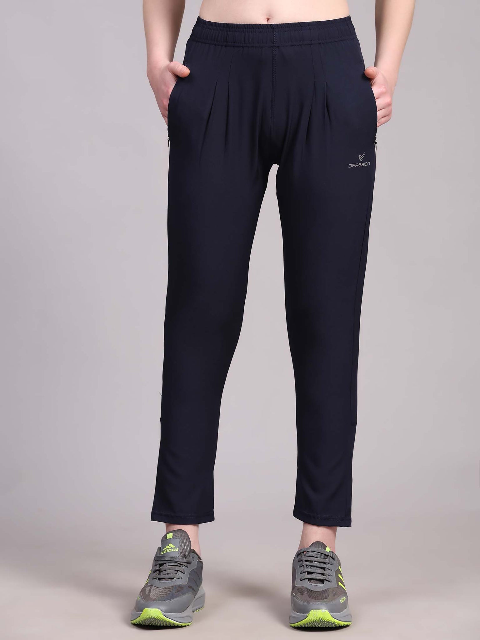 Regular fit sports track pants for women