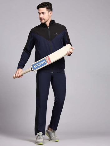 Regular fit sports track pants for men