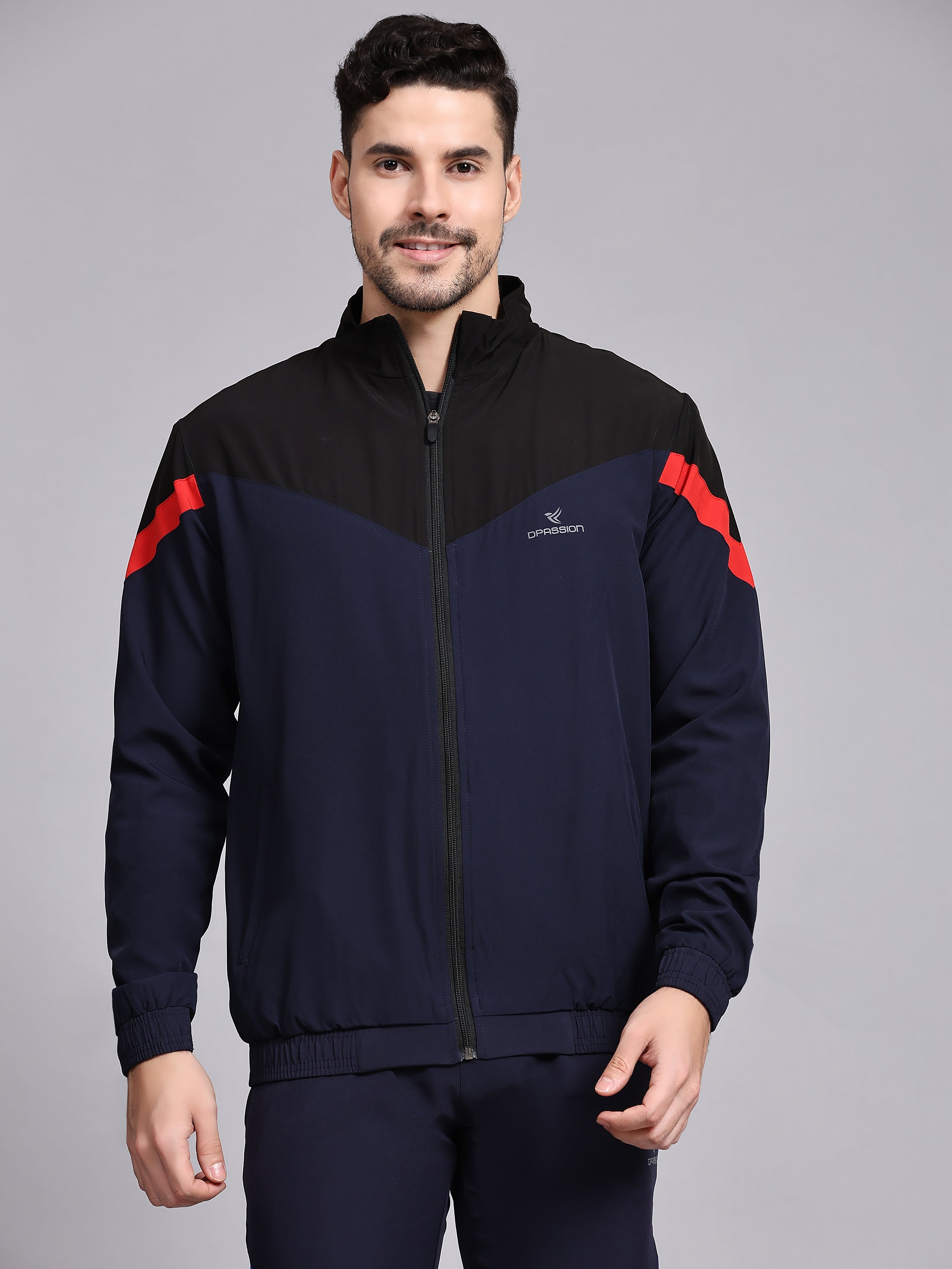 Dpassion Men Colorblock Zip Jacket Premium Training Activewear - Dpassion