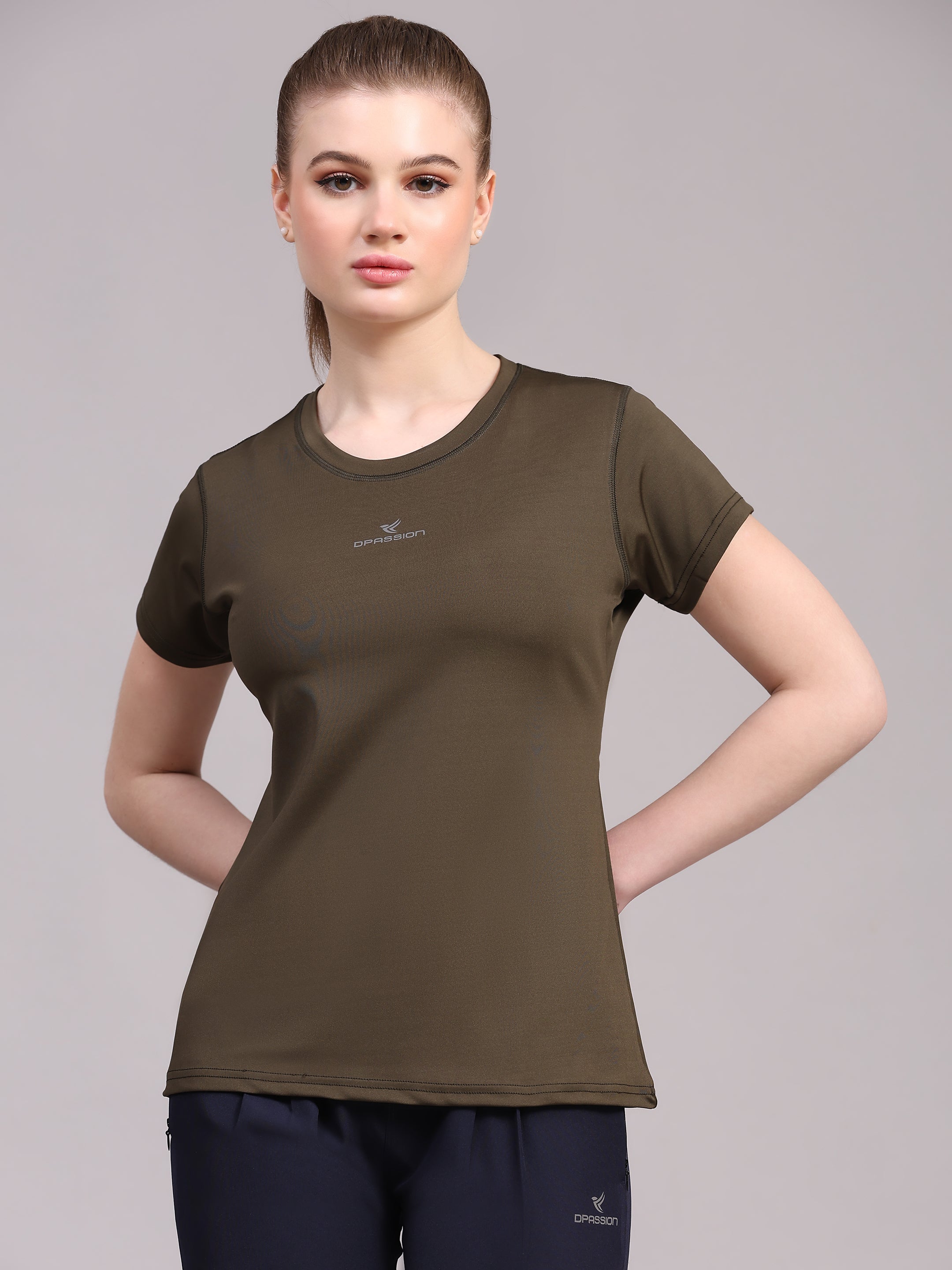 Imported Taiwan 4 way Lycra 190 GSM Women T-Shirt