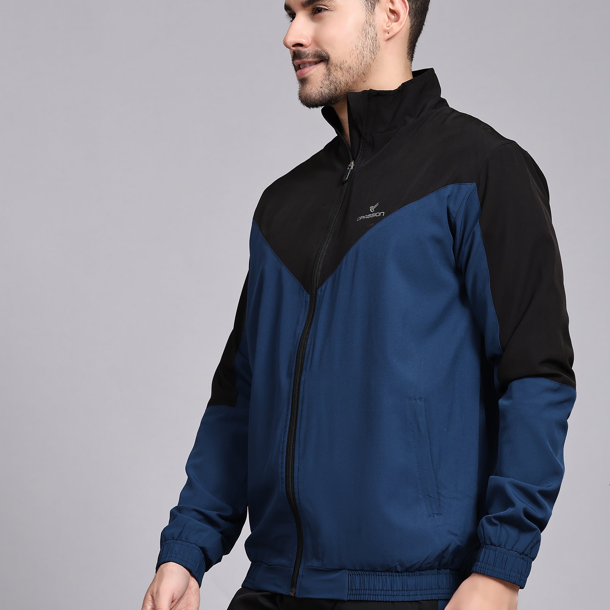 Men's Athletic Jacket with Breathable Mesh Lining