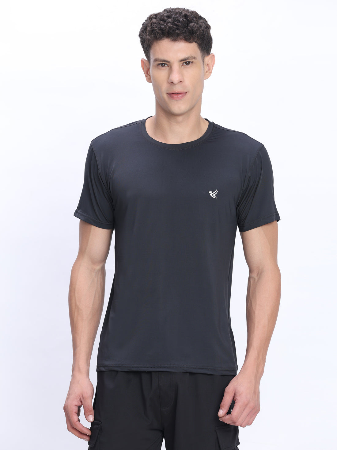 Dpassion Black Performance T-Shirt Quick Dry Stretch Activewear