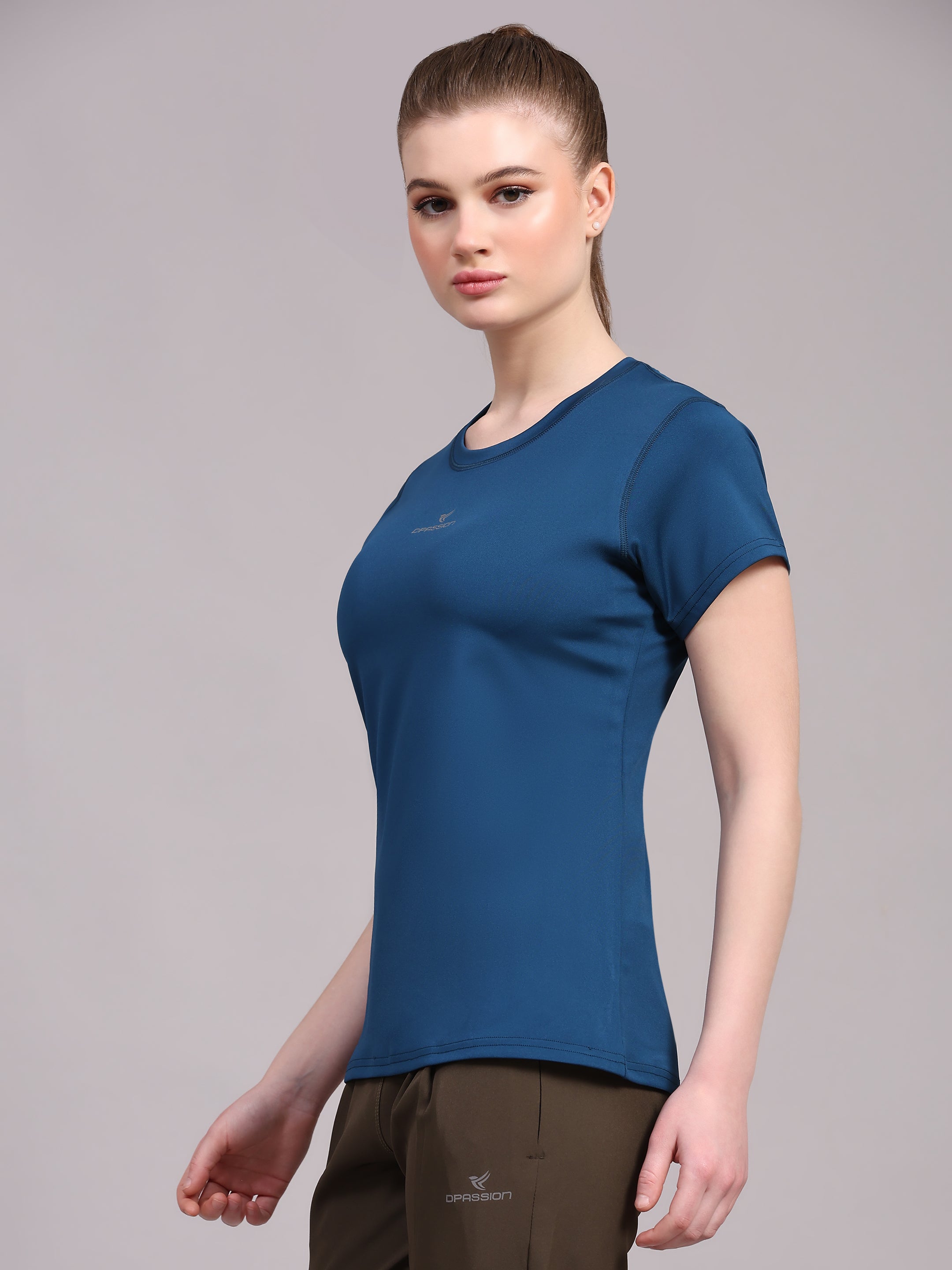 Imported Taiwan 4 way Lycra 190 GSM Women T-Shirt