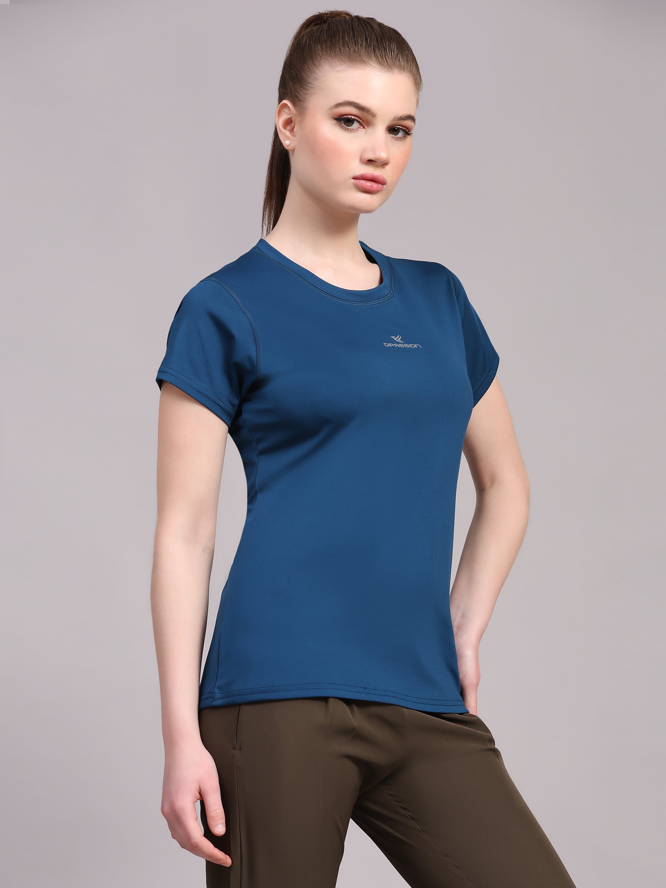 Imported Taiwan 4 way Lycra 190 GSM Women T-Shirt