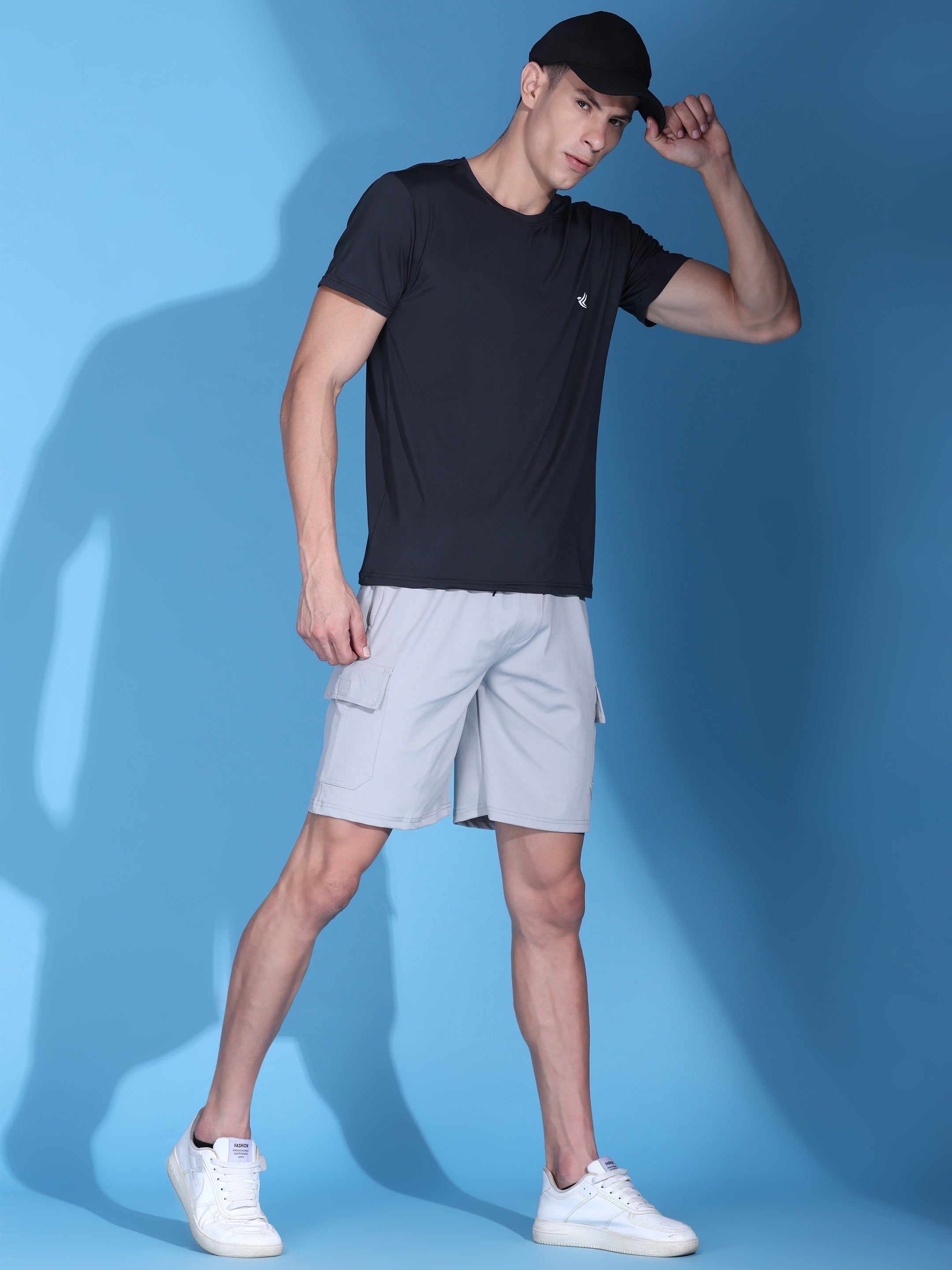 Men's Cargo Athletic Shorts - 4-Way Stretch with Moisture-Wicking Fabric