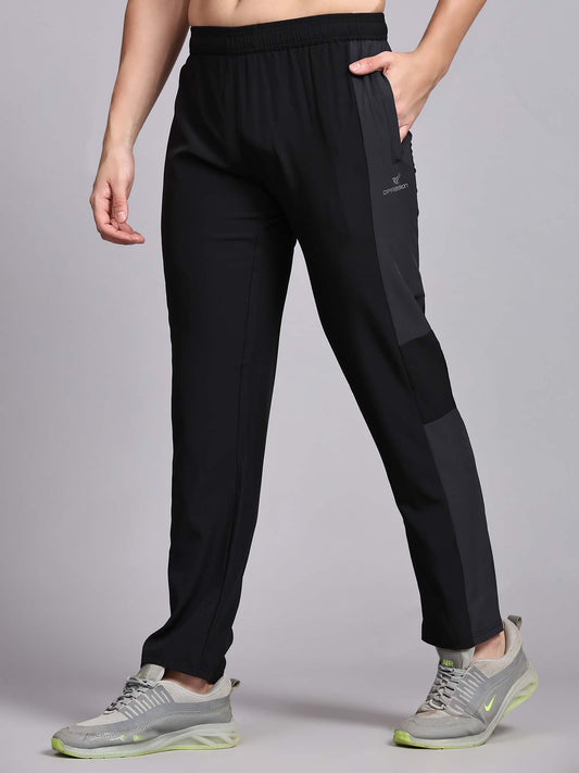 Regular fit sports track pants for men