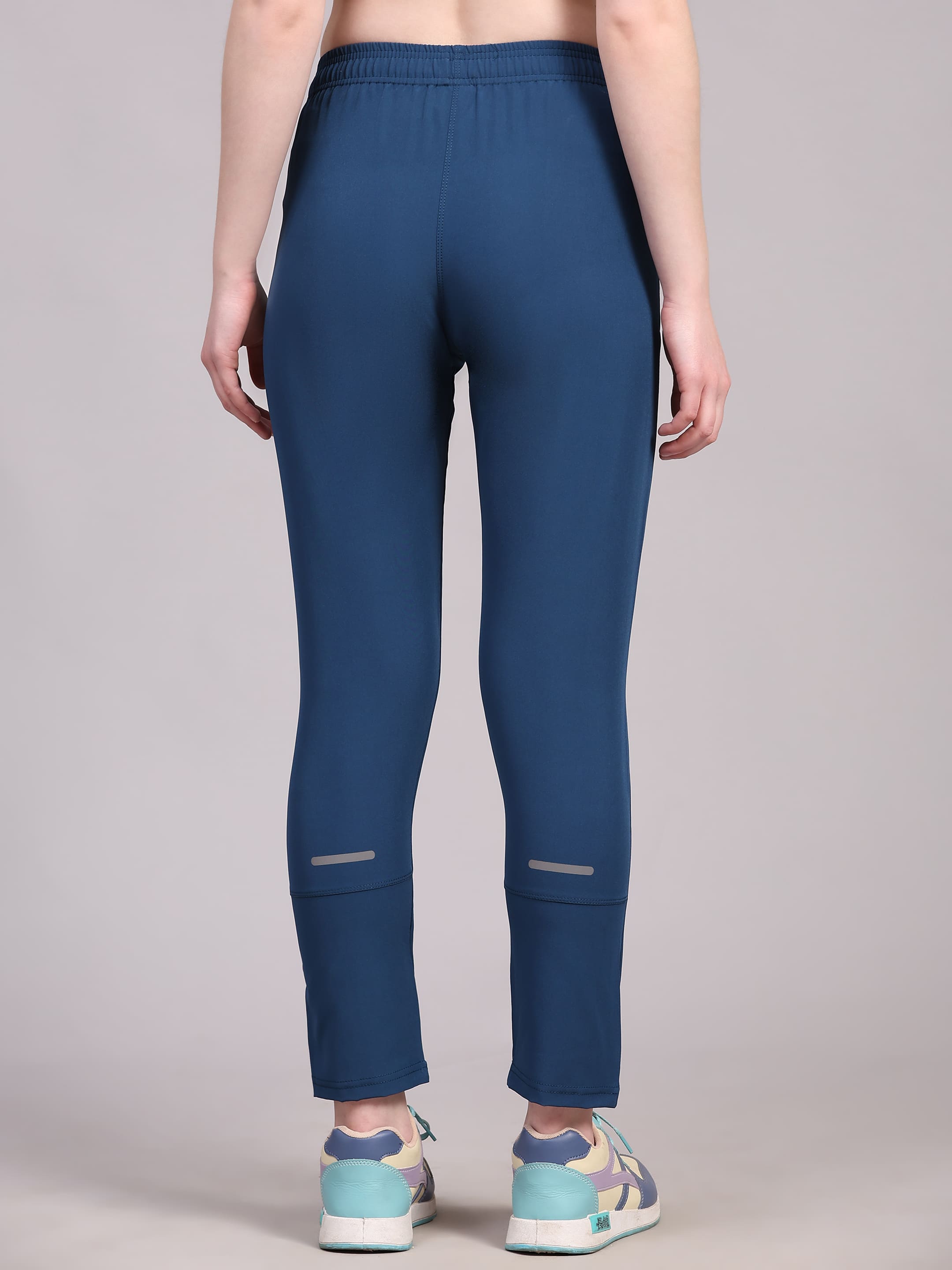Dpassion Women Blue Slim Fit Training Pants Premium Activewear - Dpassion