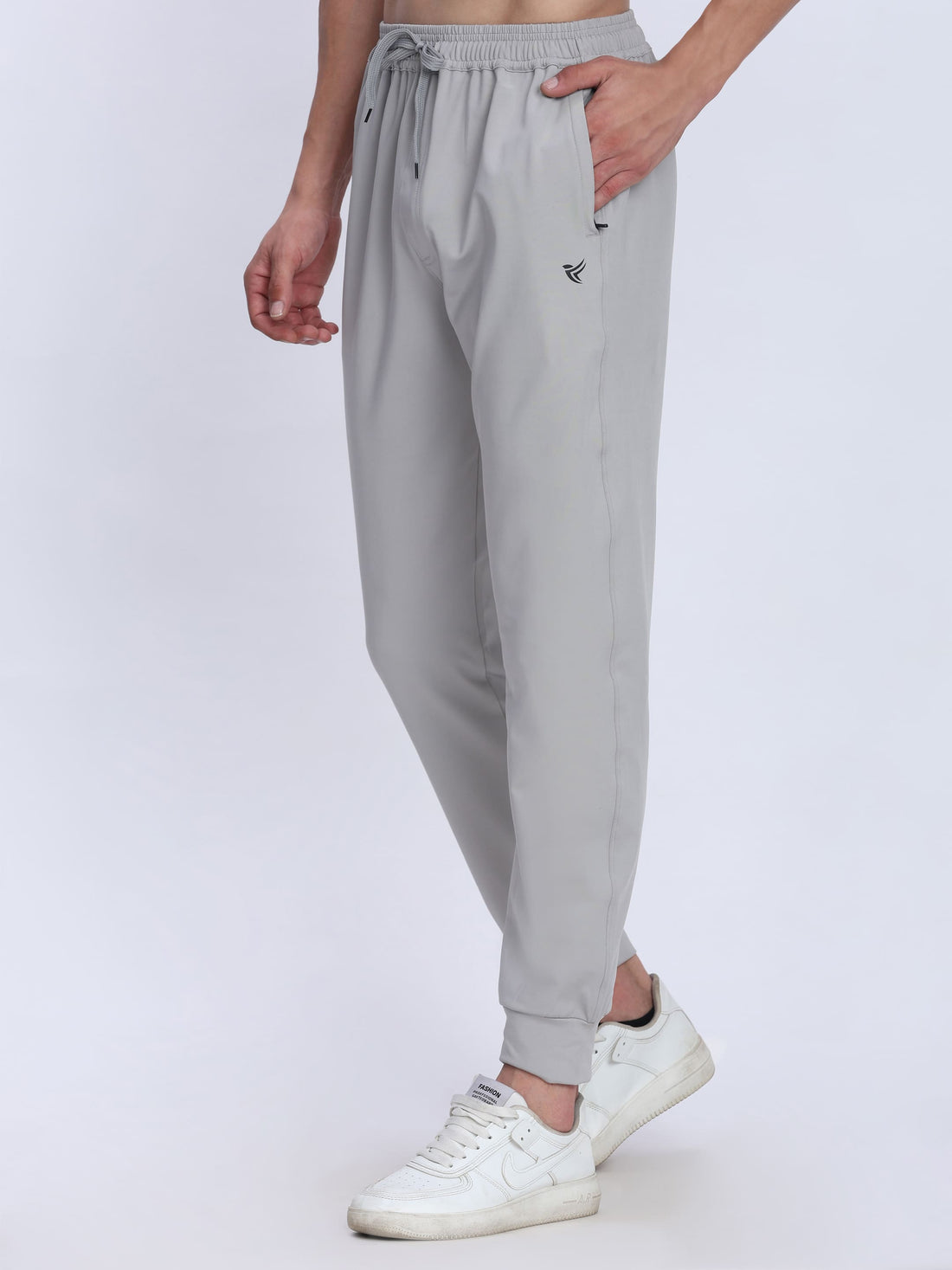 Dpassion Men Light Grey Joggers 4-Way Stretch Gym Trackpants Activewear - Dpassion