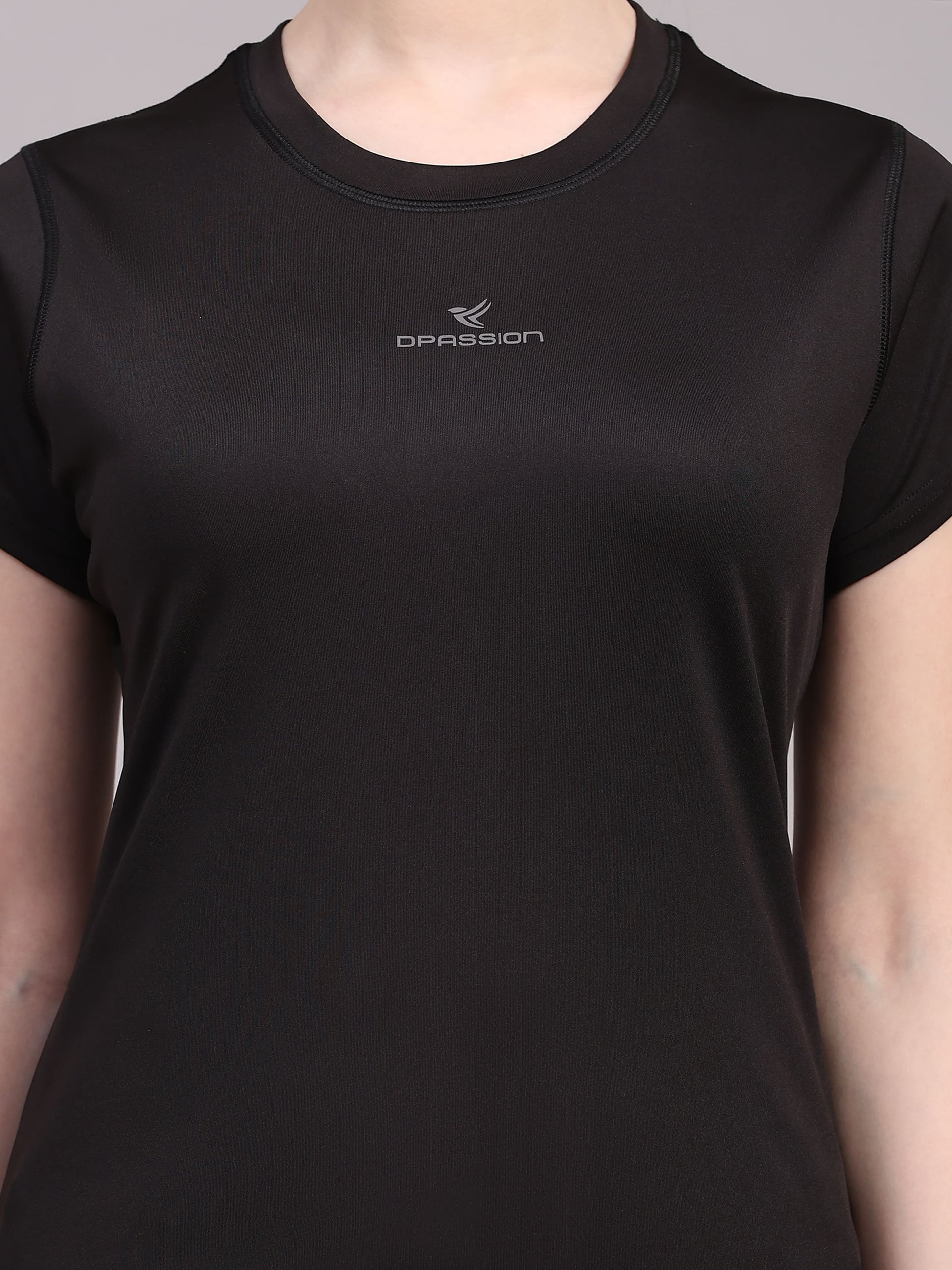 Dpassion Women CoreFlex Essential Black Performance T-Shirt