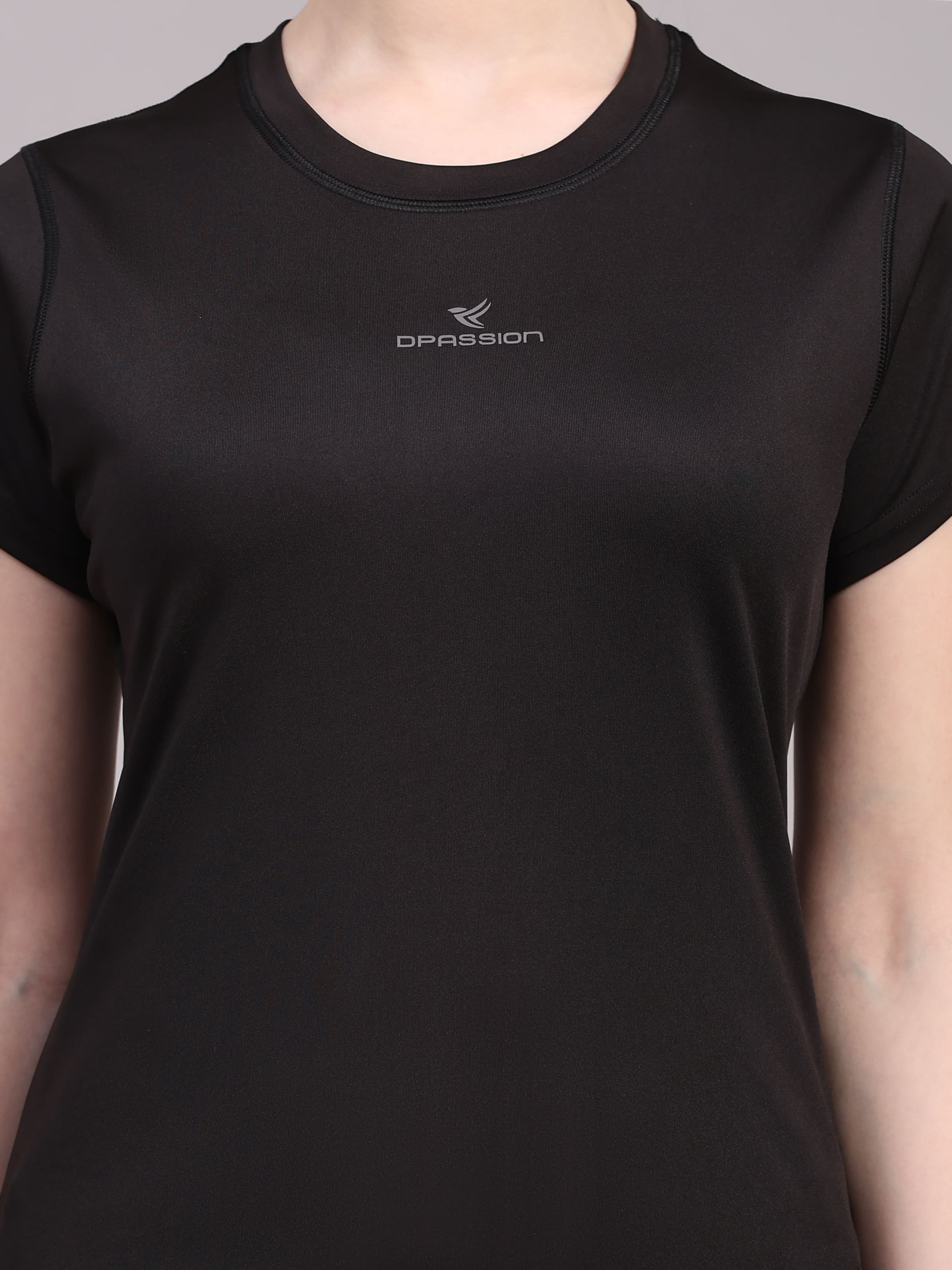 Dpassion Women CoreFlex Essential Black Performance T-Shirt