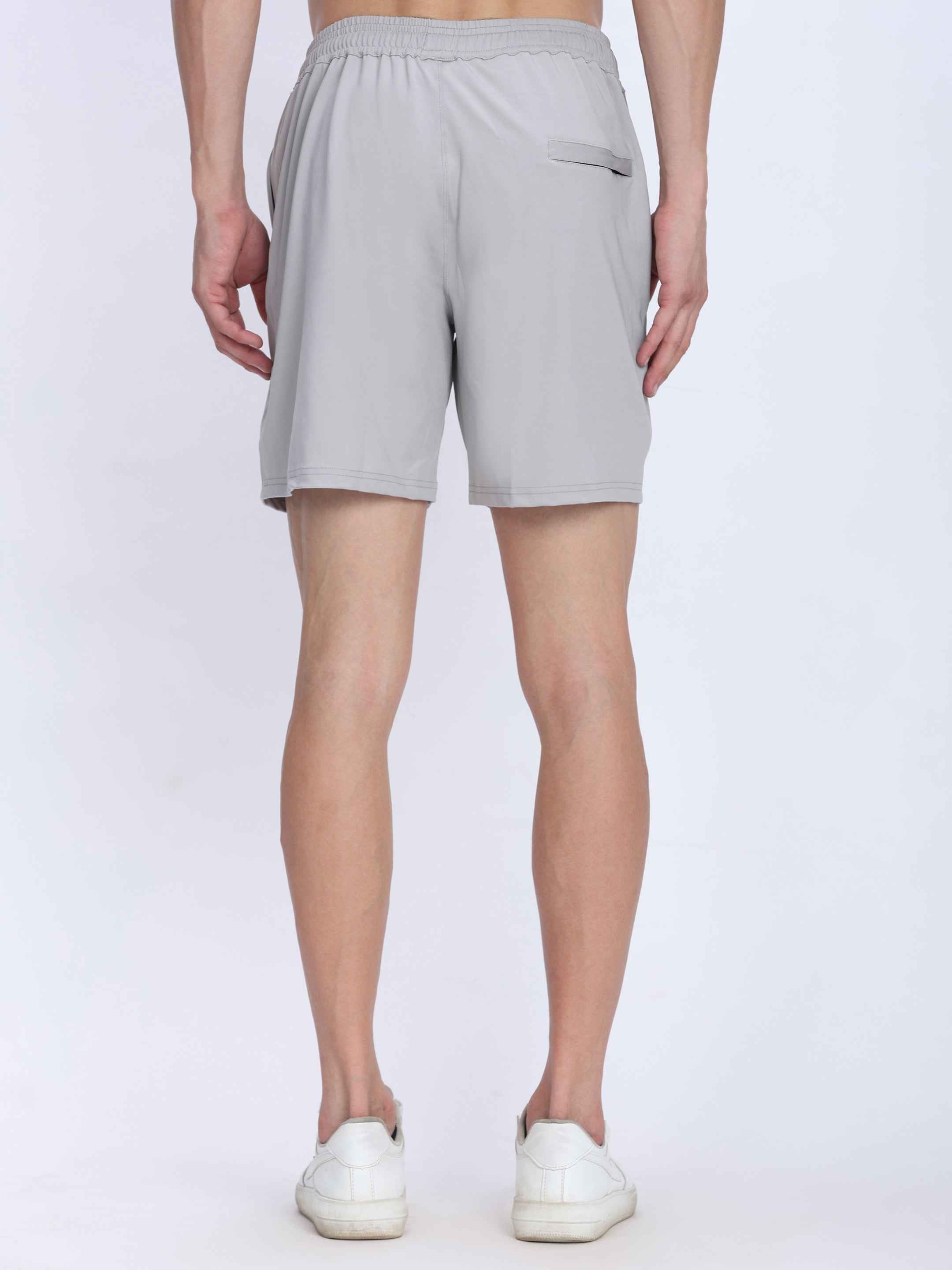 Dpassion Men Training Shorts Light Grey Quick Dry Activewear